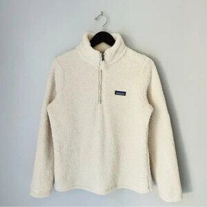 PATAGONIA Size M WOMEN'S LOS GATOS 1/4 ZIP In Vanilla E10